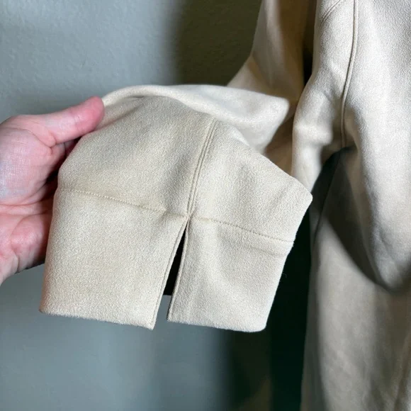 Tuckernuck Bone Margot Faux Suede Top Size Medium - Picture 8 of 12